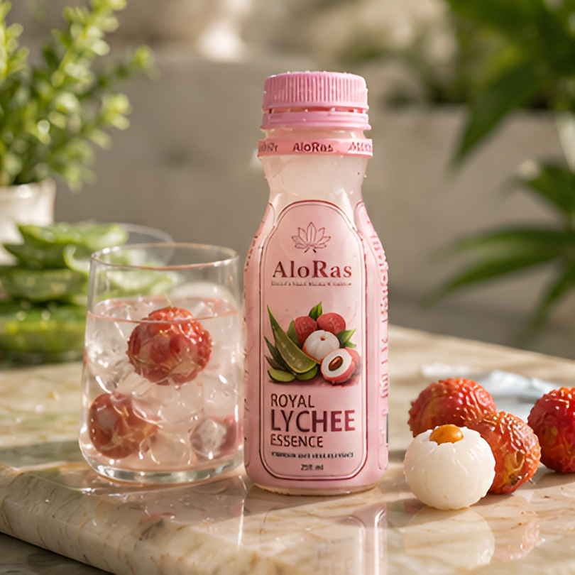 ALO RAS Aloe Vera + Lichi Juice