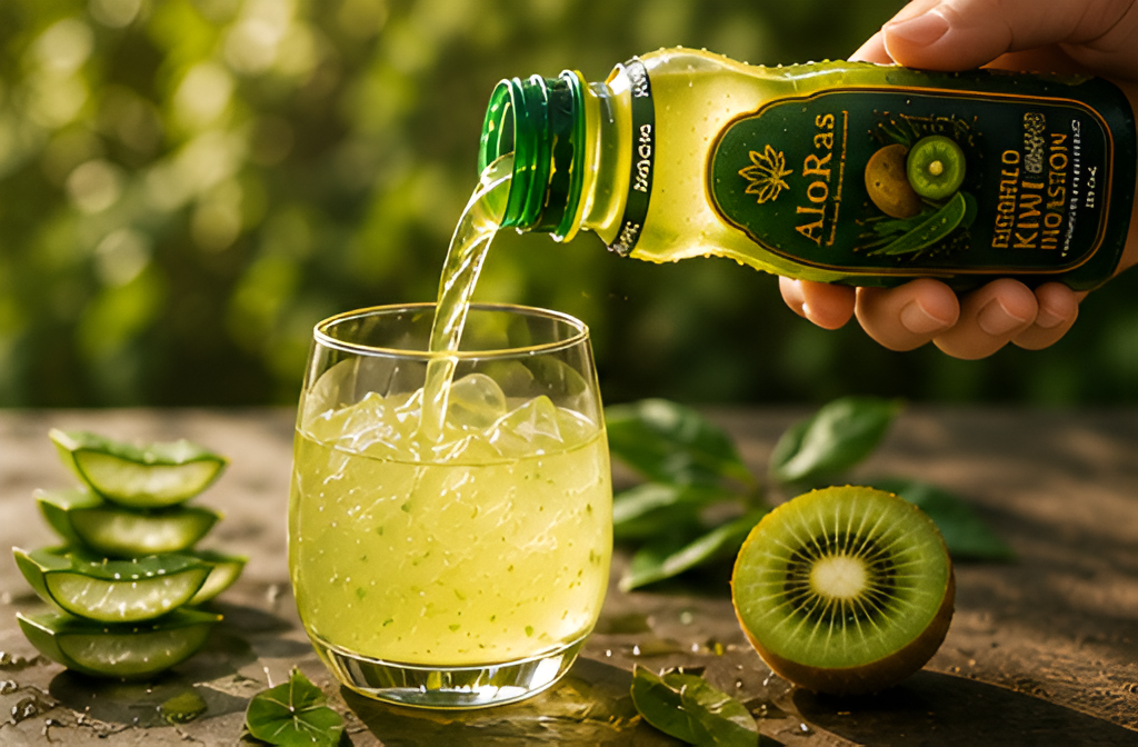 ALO RAS Aloe Vera + Kiwi Juice